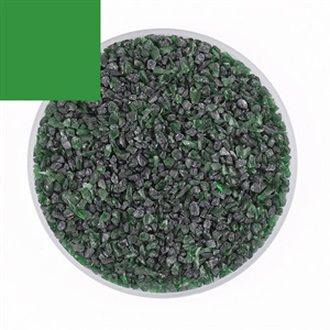 Float Fritt Chrome Green 0076 Grain 4 Transp. 1000g